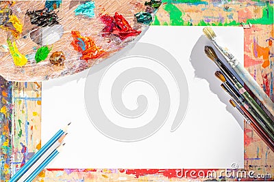 Drawing objects background. Stock Photo