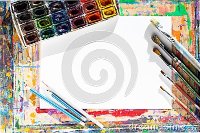 Drawing objects background. Stock Photo
