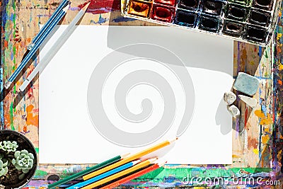 Drawing objects background Stock Photo