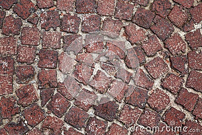 Drawing of old paving slabs Stock Photo