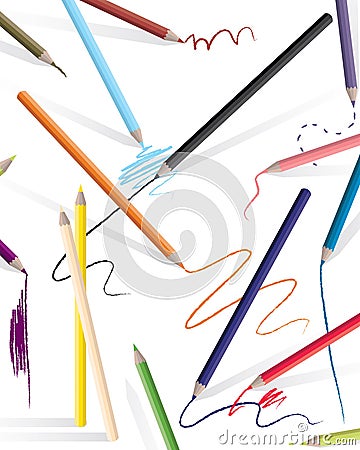 Drawing pencils Vector Illustration