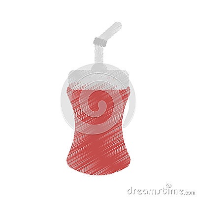 drawing plastic cup soda straw cinema Cartoon Illustration