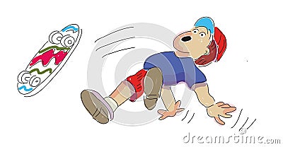 Cartoon Illustration of Cute Children and Teens Characters Large Se Stock Photo