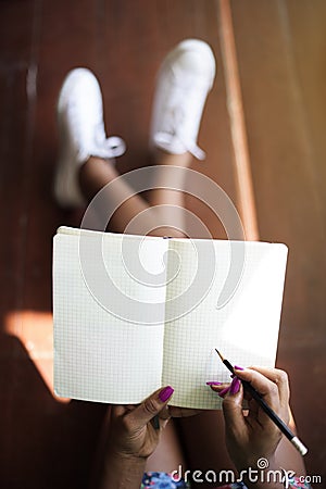 Drawing Writing Pencil Creative Planning Concept Stock Photo