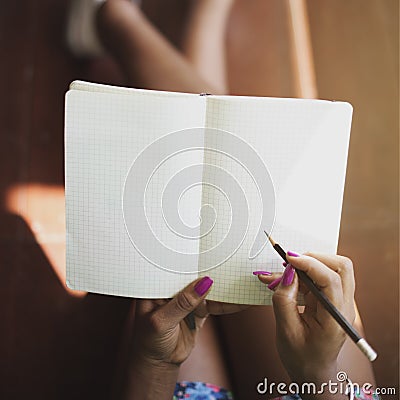 Drawing Writing Pencil Creative Planning Concept Stock Photo