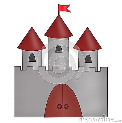 Drawn Castle Royalty Free Stock Image - Image: 6714666