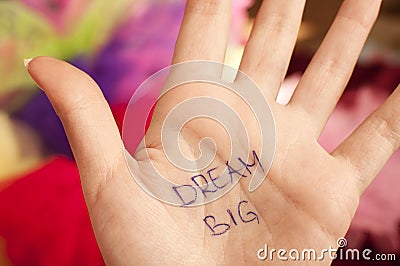 Dream big Stock Photo