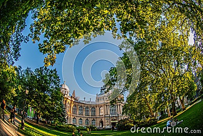 Dream castle budapest with view from park Editorial Stock Photo