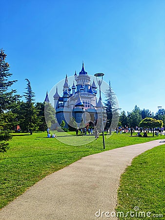 The Dream Castle in Sazova Park at Eski?ehir Editorial Stock Photo