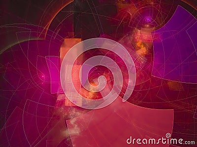 dream color abstract digital fractal contrast design, festive Stock Photo