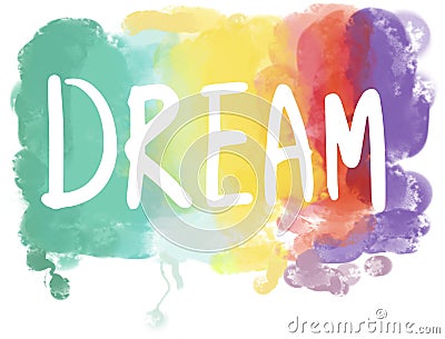 Dream Desire Hopeful Inspiration Imagination Goal Vision Concept Stock Photo