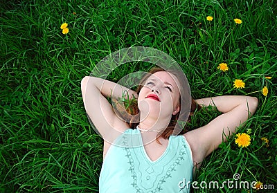 Dream girl Stock Photo