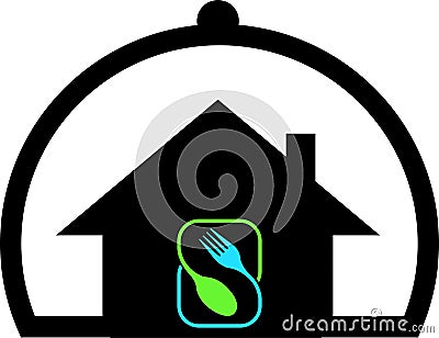 Dream home cooking logo Vector Illustration