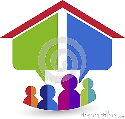 Dream home logo Vector Illustration