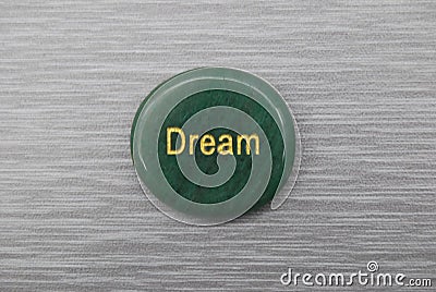 Dream mood stone on a gray background Stock Photo