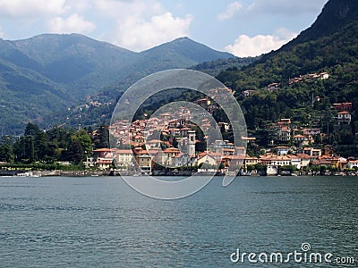 Dream properties in Como Italy Stock Photo