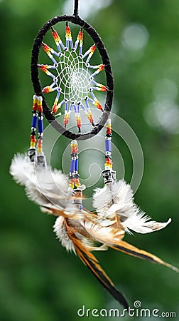 Colorful dreamcatcher Stock Photo