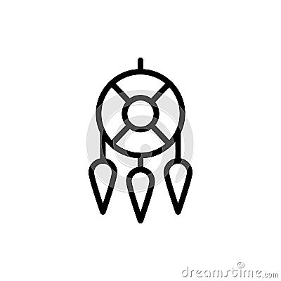 Dreamcatcher, decoration icon. Simple line, outline vector elements of flower children icons for ui and ux, website or mobile Stock Photo