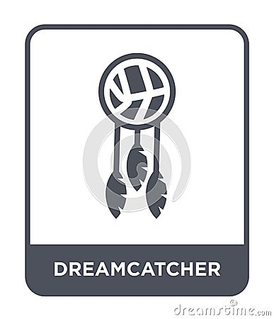 dreamcatcher icon in trendy design style. dreamcatcher icon isolated on white background. dreamcatcher vector icon simple and Vector Illustration