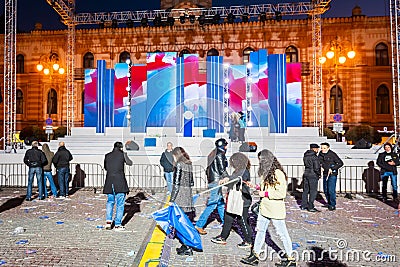 Dreamers political party supporters in liberty square on democratic party Editorial Stock Photo