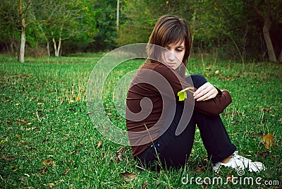 Dreaming girl Stock Photo