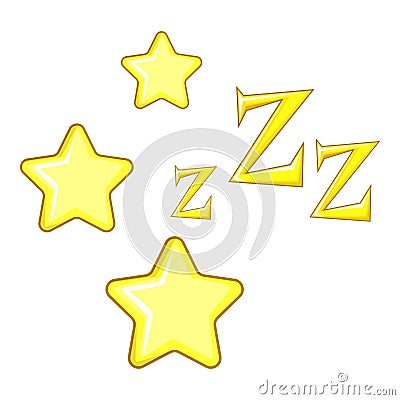 Dreaming icon, cartoon style Vector Illustration