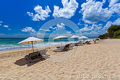 Dreamland Beach - Bali Indonesia Stock Photo