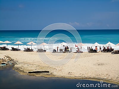 Dreamland beach at Bali Editorial Stock Photo