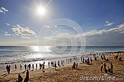 Dreamland Beach or Pantai Dreamland in Badung, Bali, Indonesia. Editorial Stock Photo