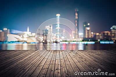 Dreamlike city background of guangzhou skyline cityscape Stock Photo