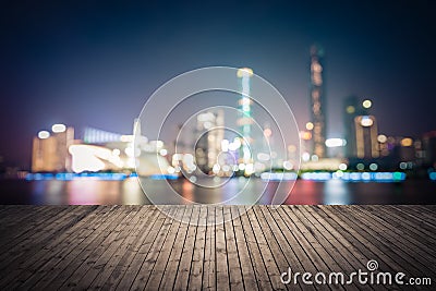 Dreamlike city background of the pearl river in guangzhou Stock Photo