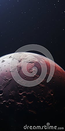 Dreamlike Red Planet In 32k Uhd: Detailed Marine Views Of Mars Ravelo Stock Photo