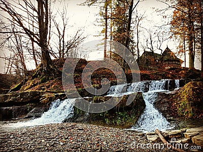 Dreamlike waterfall Stock Photo