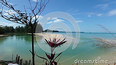 White beach at Khao Lak Thailand Stock Photo