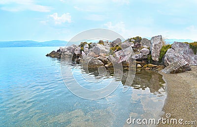 Dreams island Eretria Euboea Greece Stock Photo