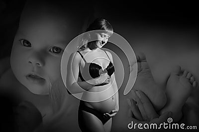 Dreams of motherhood Stock Photo