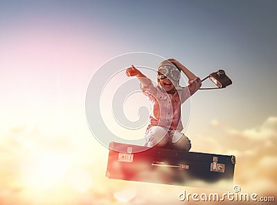 Dreams of travel Stock Photo