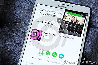 Dreamstime app Editorial Stock Photo