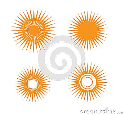 Sun logoa Stock Photo