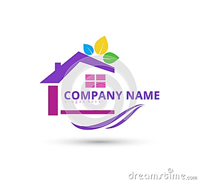 Nature care home love hope trust logo. Stock Photo