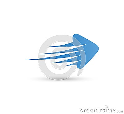 Arrow abstract speed logo vector Stock Photo