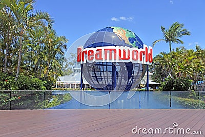 Dreamworld theme park and zoo in Gold Coast Queensland Australia Editorial Stock Photo