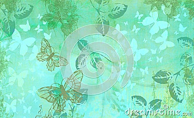 Dreamy Abstract Butterfly Leafs Stock Photo