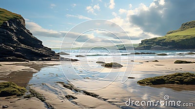 Dreamy Beachscape In The Hindu Yorkshire Dales Stock Photo