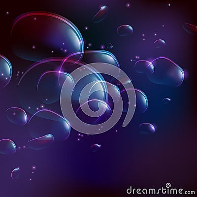 Dreamy Bubbles Vector Illustration