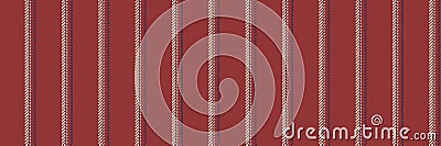 Dreamy fabric texture vector, surface lines seamless background. Performance stripe vertical textile pattern in red and light Vector Illustration