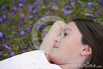 Dreamy girl Stock Photo