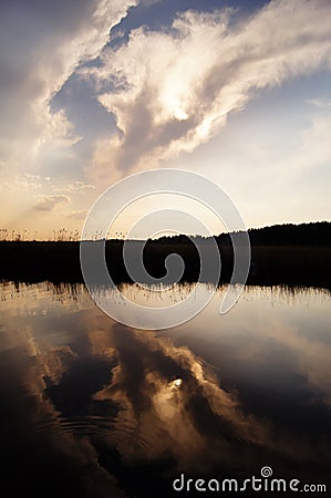 Dreamy reflection. Stock Photo