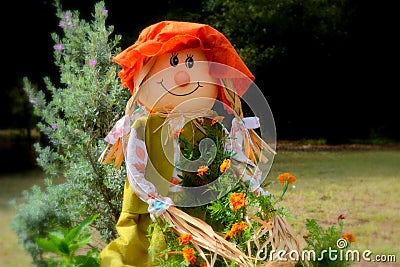 Dreamy Sally Scarecrow Stock Photo