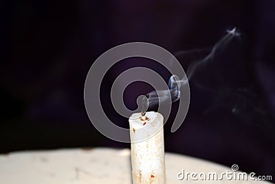 Dreamy Smoke disappearing Stock Photo